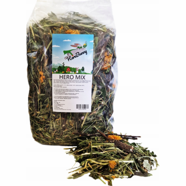 FACTORYHERBS Hero Bunny Hero Mix - krmivo pro hlodavce a ...