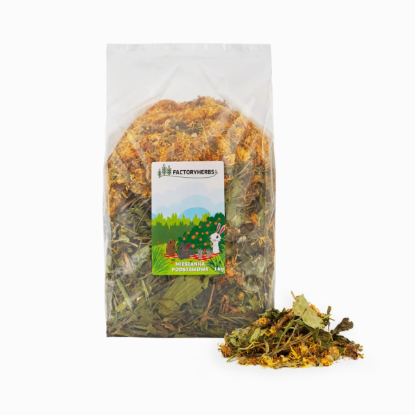 FACTORYHERBS Basic mix - krmivo pro králíky a hlodavce - 1kg