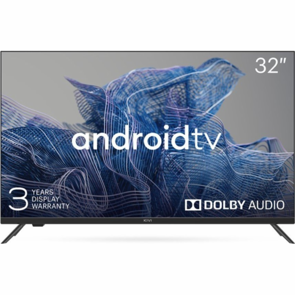 KIVI - 32 , HD, Google Android TV, Black, 1366x768, 60 Hz...
