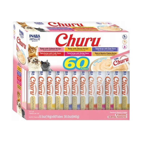 INABA Churu Variety box Tuna - pamlsek pro kočky - 60 x 14g