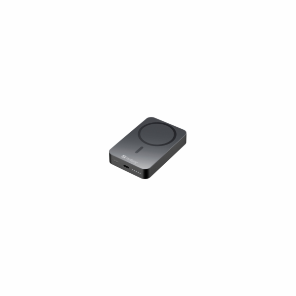 Sandberg Mag Wireless Powerbank 10000 mAh ALU, černá