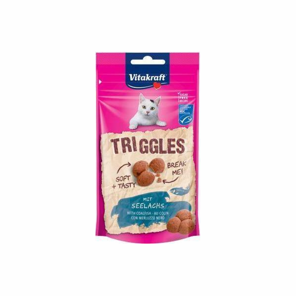 VITAKRAFT Triggles Coalfish - pamlsek pro kočky - 40g