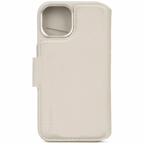 Decoded Leather Detachable Wallet for iPhone 15 Plus Clay