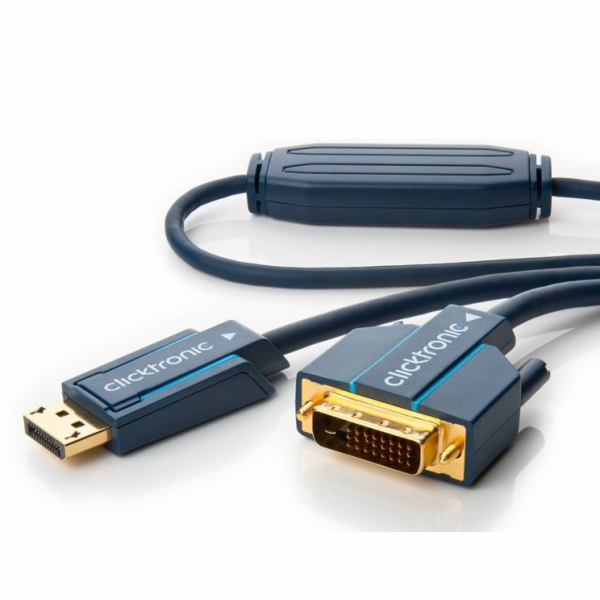 ClickTronic HQ OFC kabel DisplayPort - DVI, zlacené kon.,...