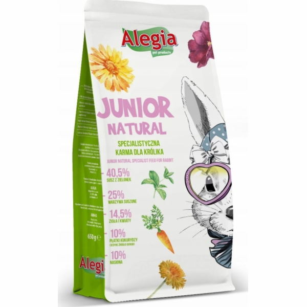 ALEGIA Junior Natural  - krmivo pro králíka - 650g