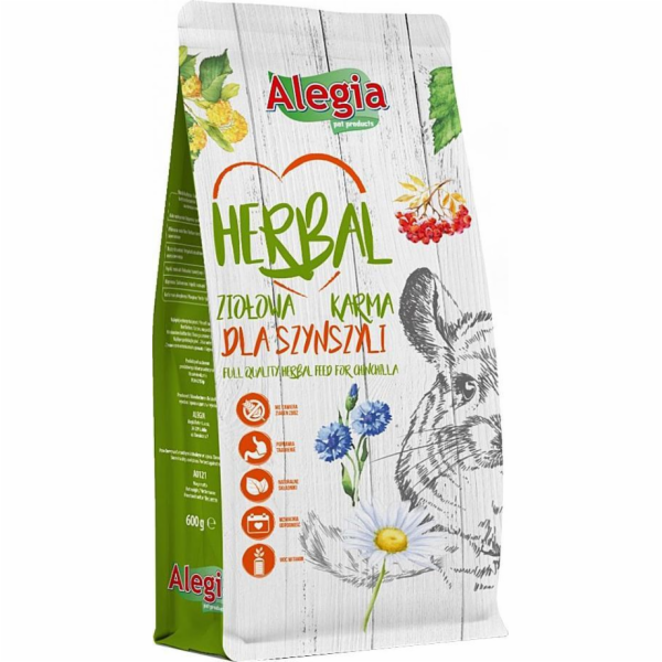 ALEGIA Herbal - suché krmivo pro činčily - 600g