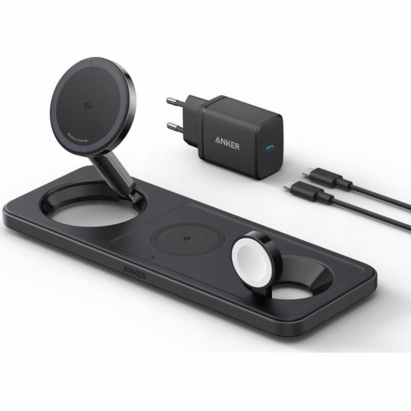 MAGGO 15W HORIZONTÁLNÍ MAGNETICKÁ STANICE 3 V 1 ČERNÁ