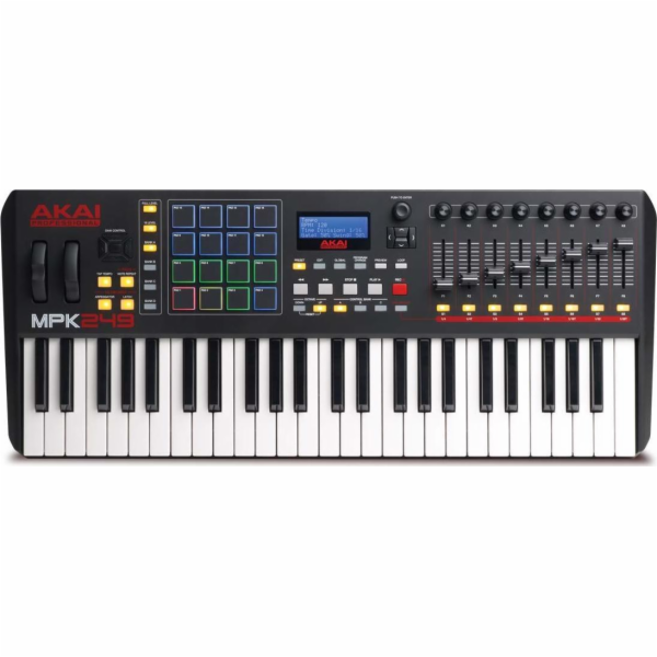 AKAI MPK 249 Ovládací klávesnice Kontrolér MIDI USB RGB Č...