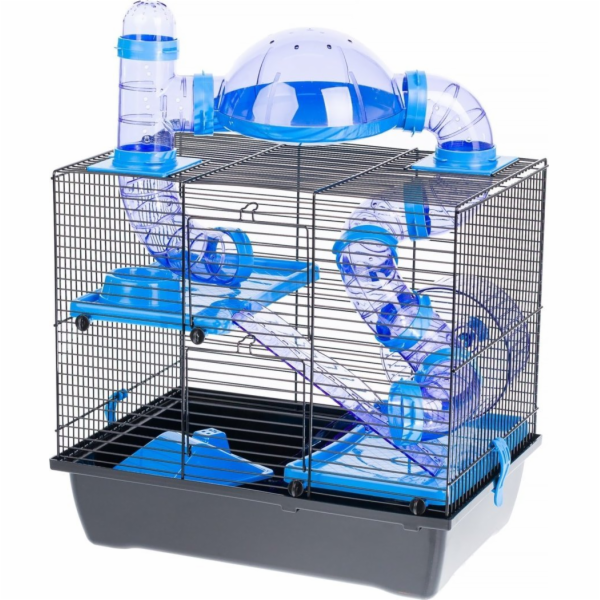INTER-ZOO Rocky + Terrace blue - klec pro křečka