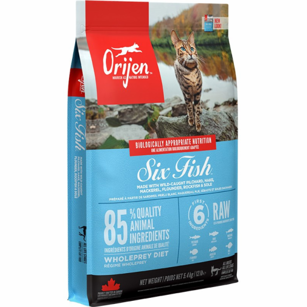 ORIJEN Six fish - suché krmivo pro kočky - 5 4 kg