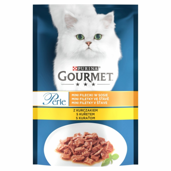 PURINA Gourmet Perle with Chicken - mokré krmivo pro kočk...