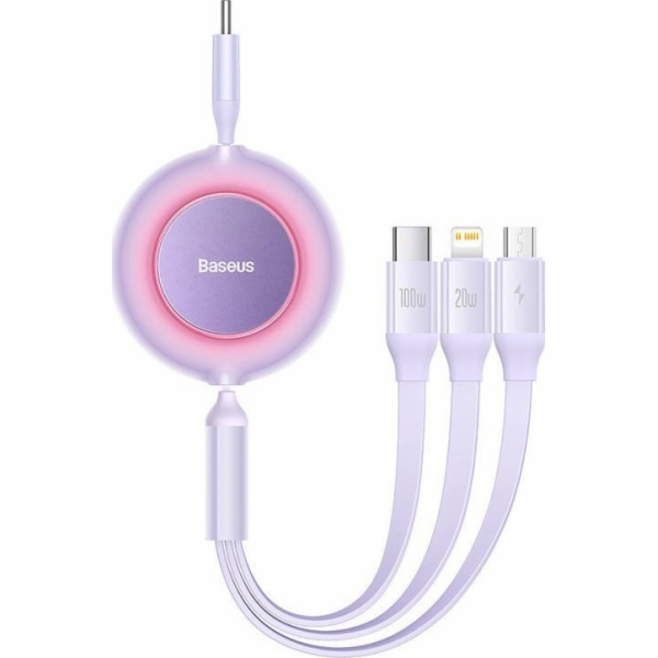 Kabel USB-C 3 v 1 Baseus Bright Mirror 4 pro micro USB / ...