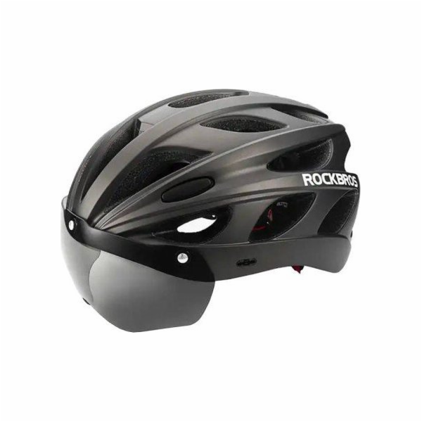 Cyklistická přilba s brýlemi Rockbros TT-16 (černá)
