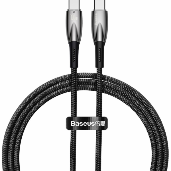 Kabel USB-C pro řadu Baseus Glimmer, 100 W, 1 m (černý)