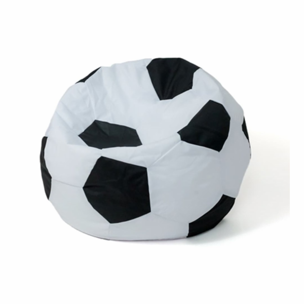 Sako bag pouffe míč bílo-černý L 80 cm