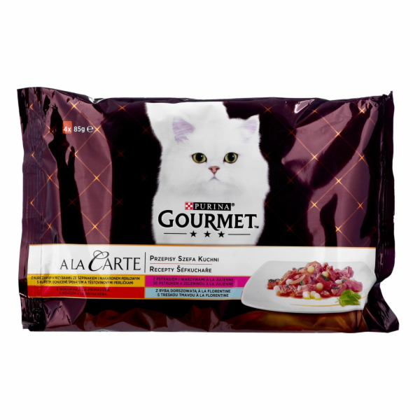 GOURMET A la Carte Kuřecí Pstruh Hovězí maso a ryby - mok...