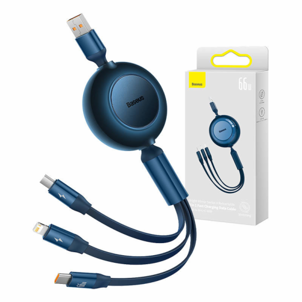 Baseus Bright Mirror 3, USB kabel 3 v 1 pro micro USB / U...