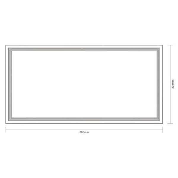 Namontované světlo. Standardní, LED 24W, 2400LM, IP40, 30...