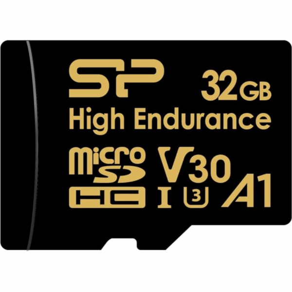 SILICON POWER 32GB MicroSD Card Golden Series High Endura...