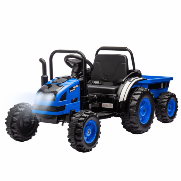 Milly Mally Farmer elektrický traktor s vlečkou modrá
