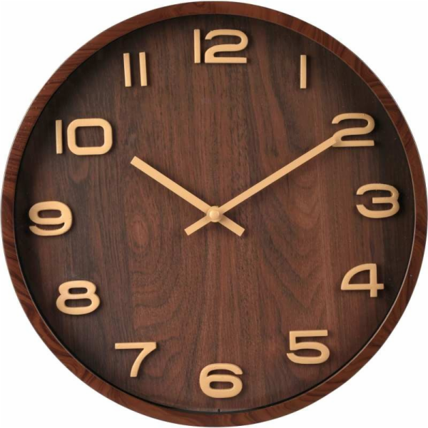 Nástěnné hodiny 30 cm design dřeva KO-837362340