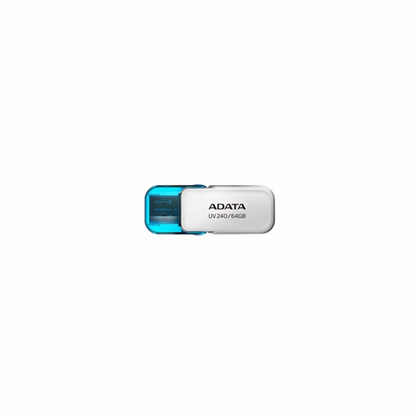 ADATA Flash Disk 64GB UV240, USB 2.0, bílá