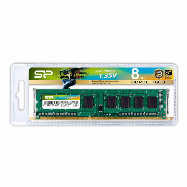 Paměť DDR3 8GB / 1600 (1 * 8G) CL11 UDIMM
