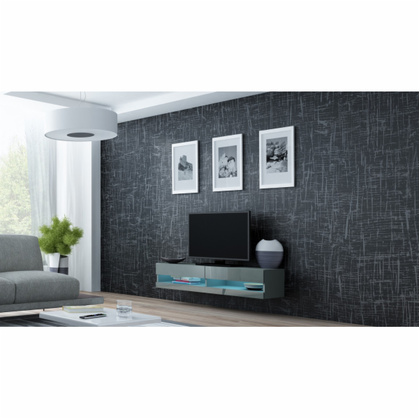 Cama Sestava obývací skříňky VIGO NEW 12 šedá/šedá lesk