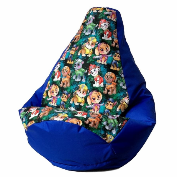 Sako bag pouffe Hruška tisk chrpa-PAW Patrol XXL 140 x 10...