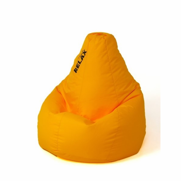Sako taška pouffe Hruškově žlutá L 105 x 80 cm