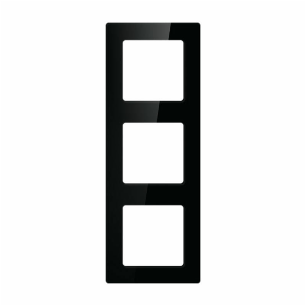 Trojitá rámová zásuvka Avatto N-TS10-Frame-B3 (černá)