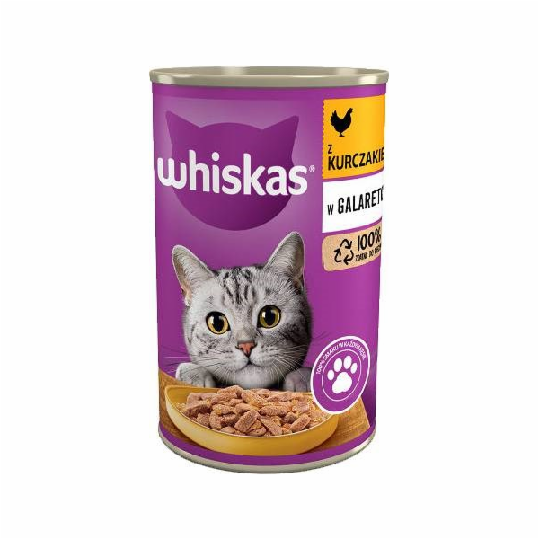 WHISKAS s kuřecím masem v želé - mokré krmivo pro kočky -...