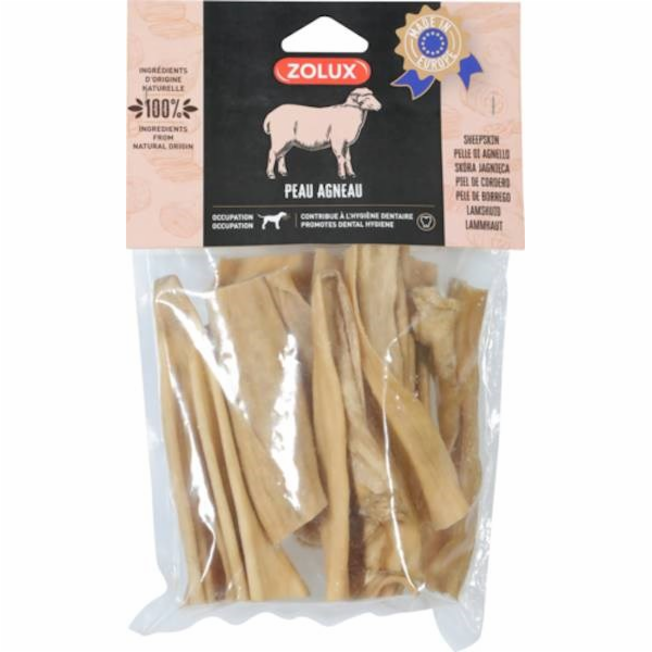 ZOLUX Pochoutka pro psy z jehněčí kůže - 200g