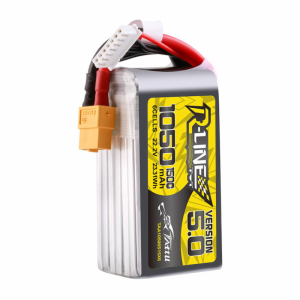 Akumulátor Tattu R-Line 5.0 1050mAh 22.2V 6S 150C XT60 Plug