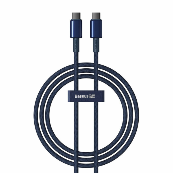 Kabel USB-C na USB-C Baseus Tungsten Gold, 100 W, 1 m (mo...