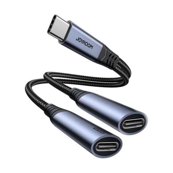 Audio adaptér 2 v 1 Joyroom SY-C03 Type-C na duální Type-...