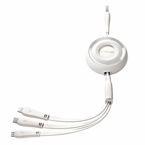 3v1 Joyroom Barevný kabel USB na USB-C/Lightning/Micro US...