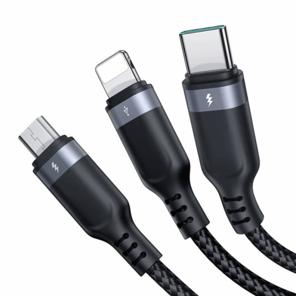 Kabel USB Multi-Use Joyroom S-1T3018A18 3w1 / 3,5A / 1,2 ...
