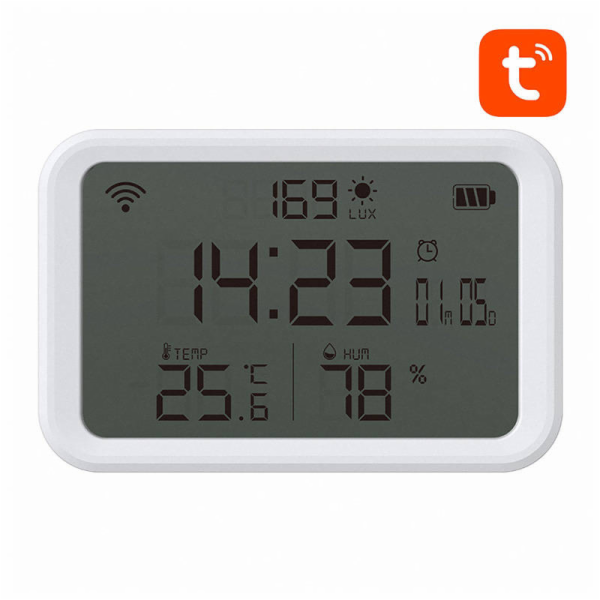 NEO NAS-CW01W Smart Temperature and Humidity Sensor, WiFi...