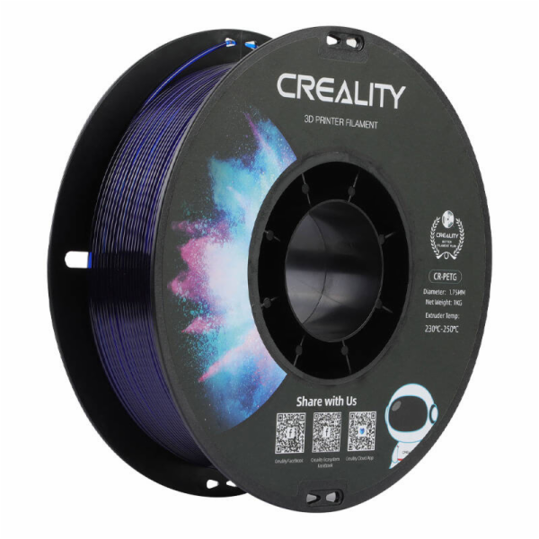 CR-PETG Filament Creality (Transparentní modrá)