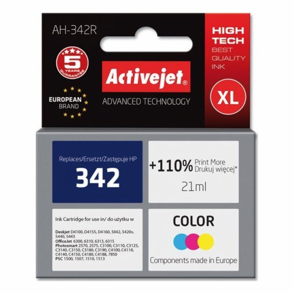 Activejet Inkoust AH-342R (náhradní inkoust HP 342 C9361E...