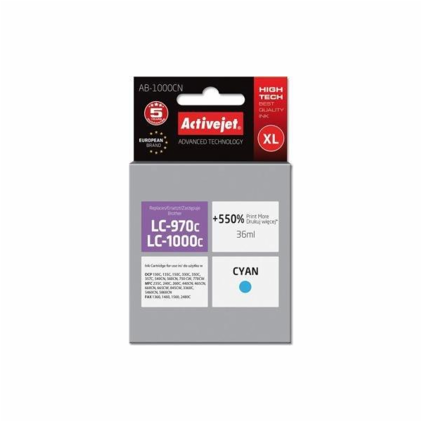 Activejet AB-1000CN ink for Brother printer; Brother LC10...