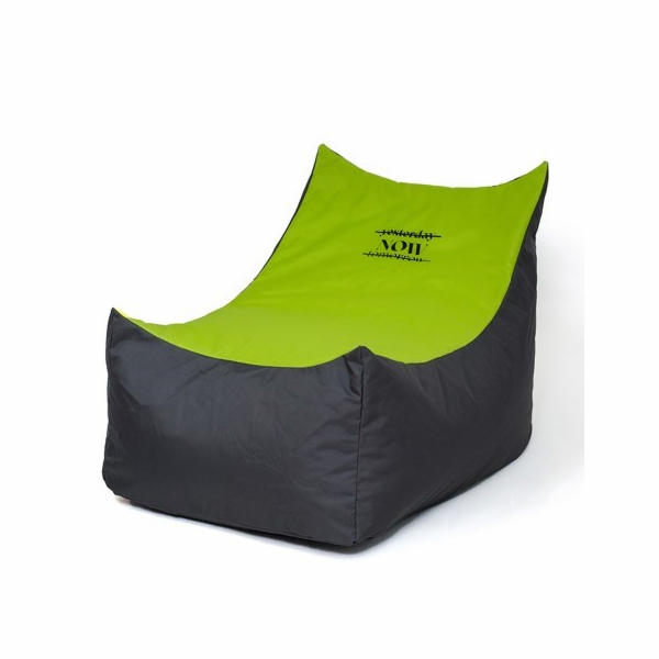 Sako taška pouffe Tron černo-zelená XXL 140 x 90 cm