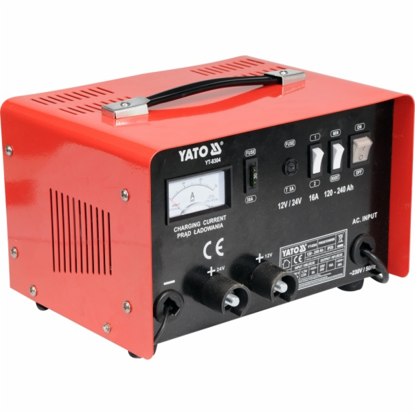 Yato YT-8304 nabíječka auto baterií 12 - 24 V Černá, Oran...