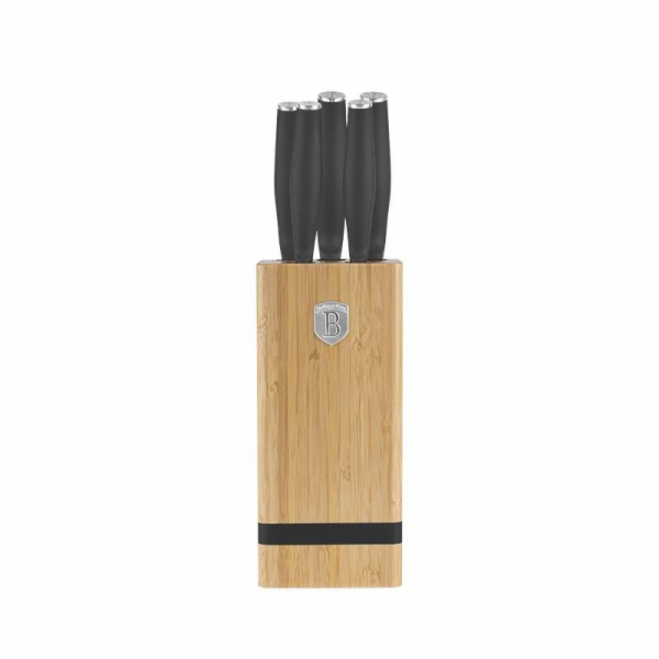 Sada nožů se stojanem BAMBOO 6 ks  Antracit Collection BH...