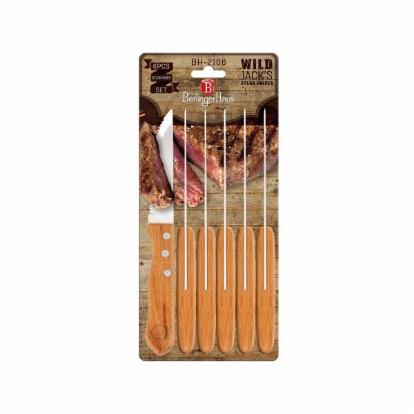 Nůž steakový WILD JACK´S sada 6 ks BH-2106