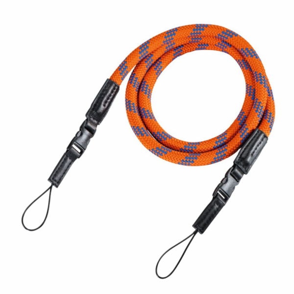 Hama Kameragurt "Braid 120" orange/blau