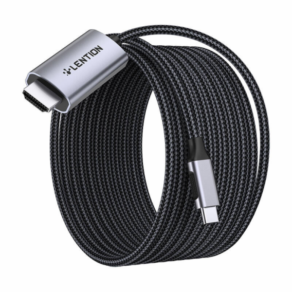 Lention Kabel USB-C na 4K60Hz HDMI, 3 m (šedý)