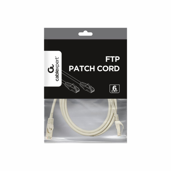 Gembird patch kabel Cat6 FTP, 2 m, bílý