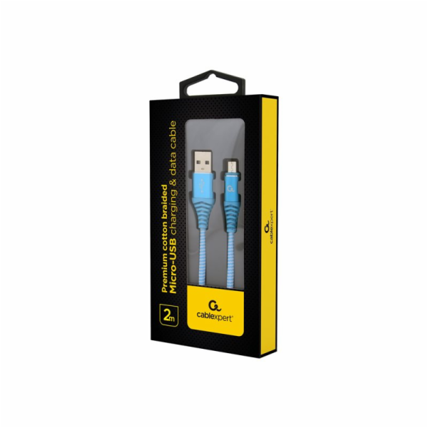 Gembird USB-A USB kabel – 2 m modrý (CC-USB2B-AMmBM-2M-VW)